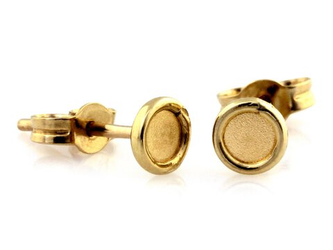 Kolczyki złote próba 375 Małe 4 mm 