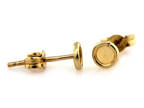 Kolczyki złote próba 375 Małe 4 mm 